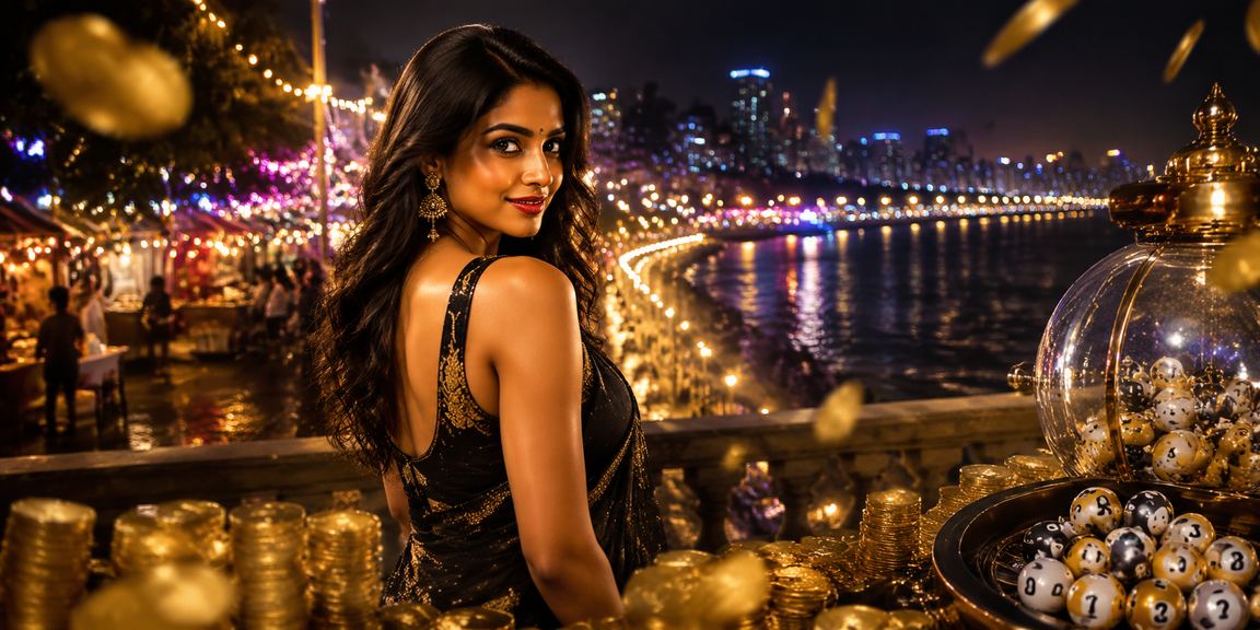 Night market in Mumbai with lottery and betting